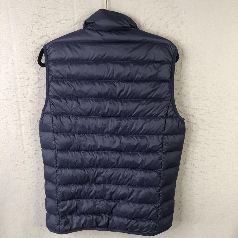 Eddie Bauer Vest Mens Small Navy Blue Down Puffer Full Zip Quilted Lightweight - Picture 2 of 16